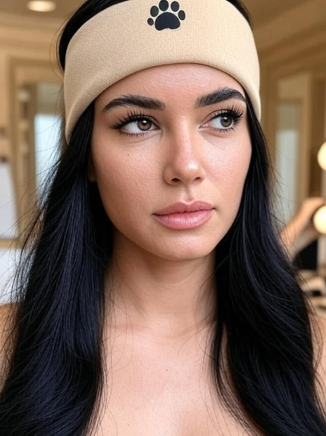 🧖‍♀️ Havlu Bandana – “Bakım Anının Sessiz Yardımcısı”